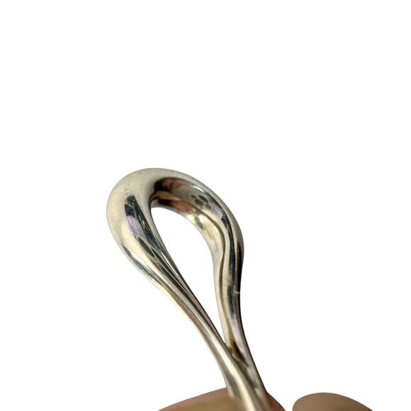 Tiffany and Co Small Elsa Peretti Teardrop Pendant Necklace 18" - Sterling - Picture 5 of 12